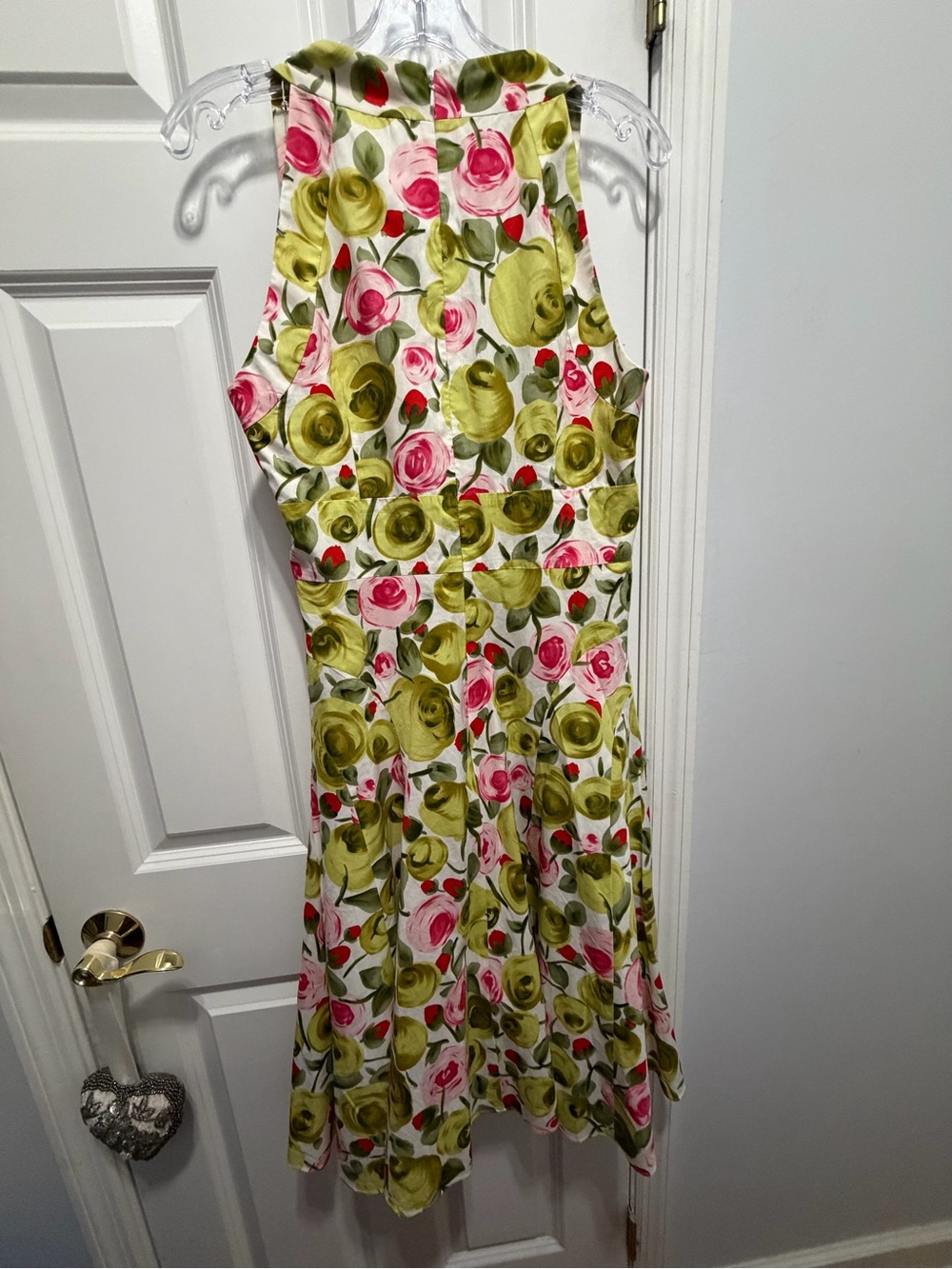 Talbots sleeveless floral cotton dress size 12